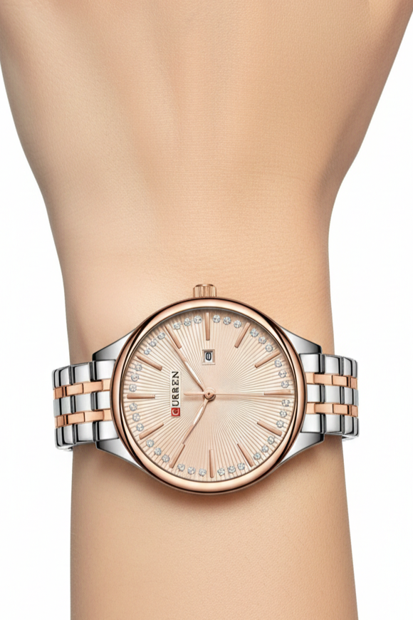 Relógio Feminino Montreval Encanto – Design Atemporal em Aço