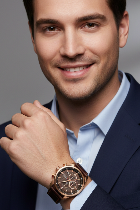 Relógio Masculino Montreval Falcon – Design Atemporal em Aço