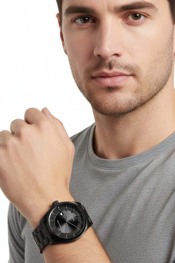 Relógio Masculino Montreval Urban Black – Sofisticação para o Dia a Dia