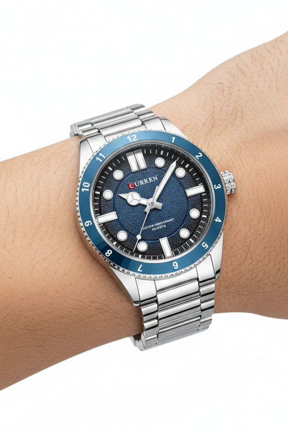 Relógio Masculino Montreval Empire – Design Atemporal em Aço