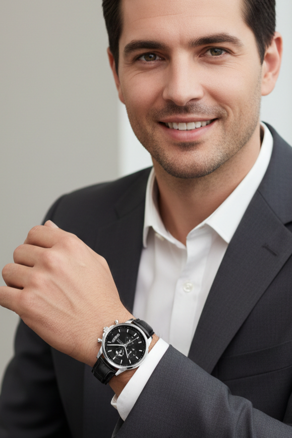 Relógio Masculino Montreval Noble – Design Atemporal em Aço