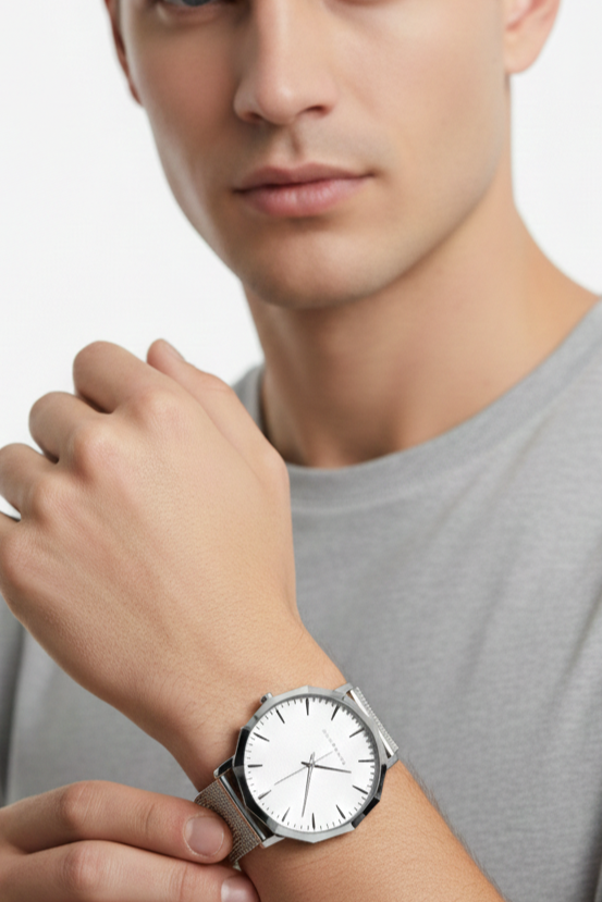 Relógio Masculino Montreval Motion X – Design Atemporal em Aço