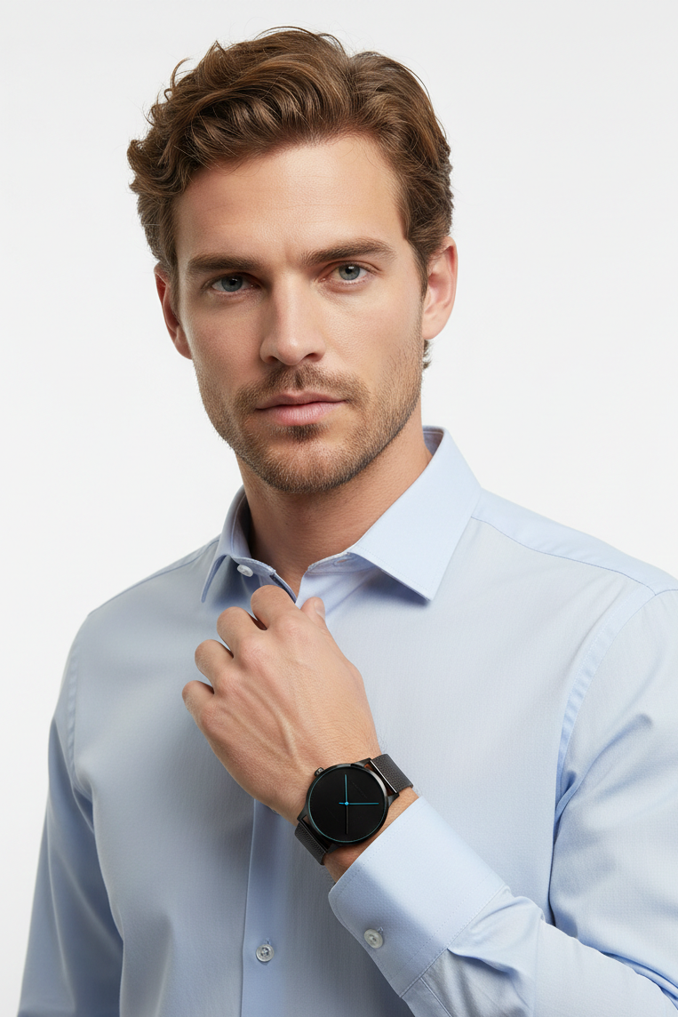 Relógio Masculino Montreval Crown – Design Atemporal em Aço