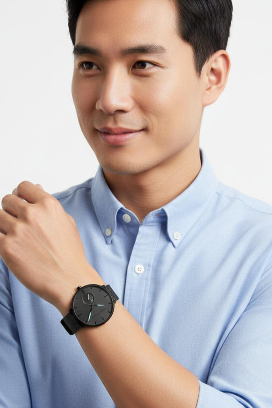 Relógio Masculino Montreval Fusion – Design Atemporal em Aço