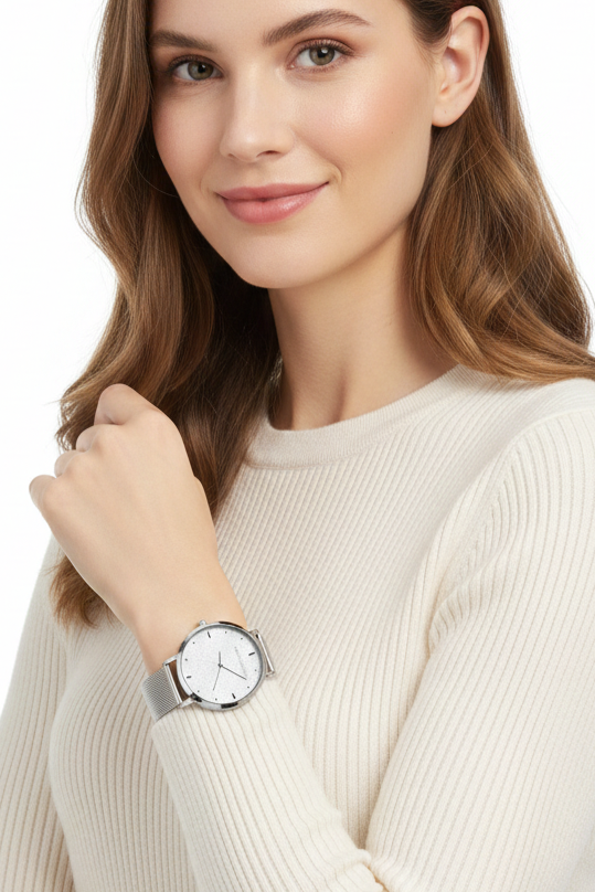 Relógio Feminino Montreval Safira – Elegância Minimalista
