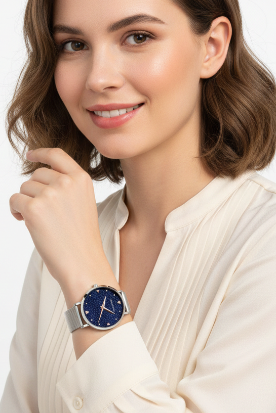 Relógio Feminino Montreval Safira – Elegância Minimalista