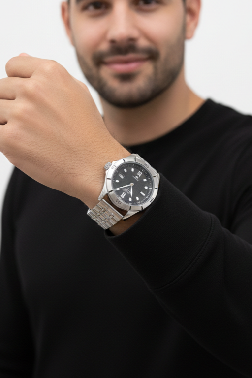 Relógio Masculino Montreval Axis – Design Atemporal em Aço