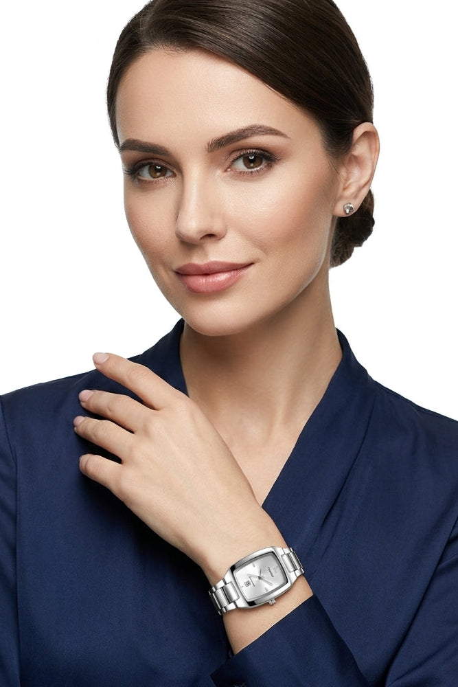 Relógio Feminino Montreval Glow Elegance – Design Atemporal em Aço