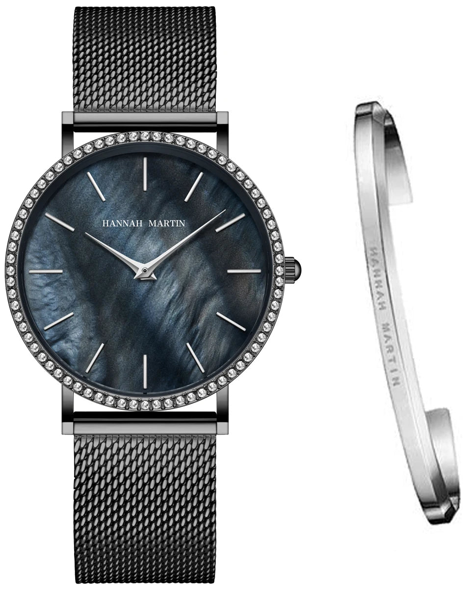 Relógio Feminino Montreval Silver Core + Bracelete Feminino Rígido Prata Montreval
