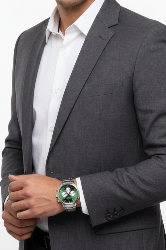 Relógio Masculino Montreval Silver Thunder – Design Atemporal em Aço