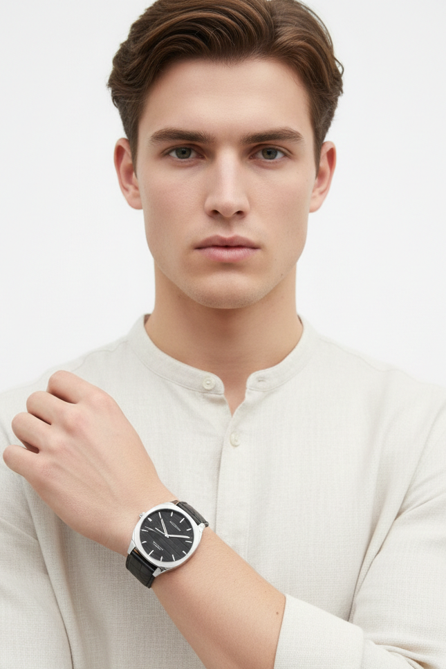 Relógio Masculino Montreval Elite Motion – Design Atemporal em Aço