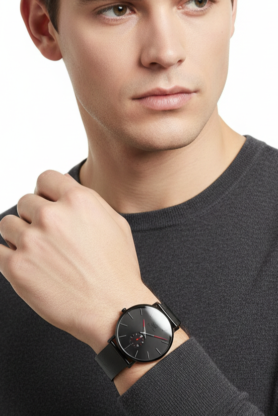 Relógio Masculino Montreval Rapid – Design Atemporal em Aço