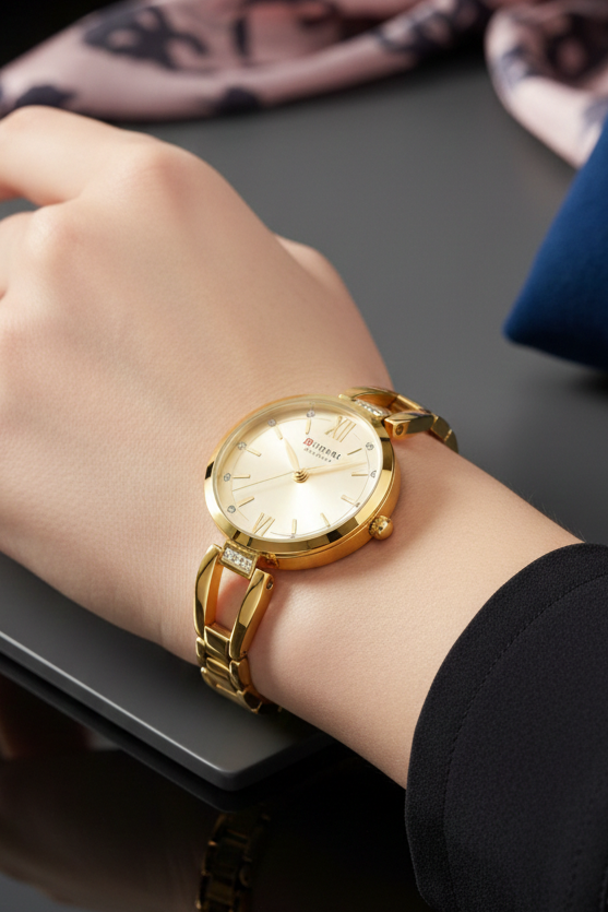 Relógio Feminino Montreval Quartzo – Design Atemporal em Aço