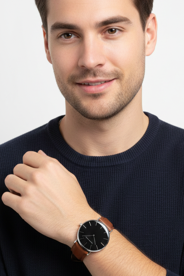 Relógio Masculino Montreval Vertex – Design Atemporal em Aço