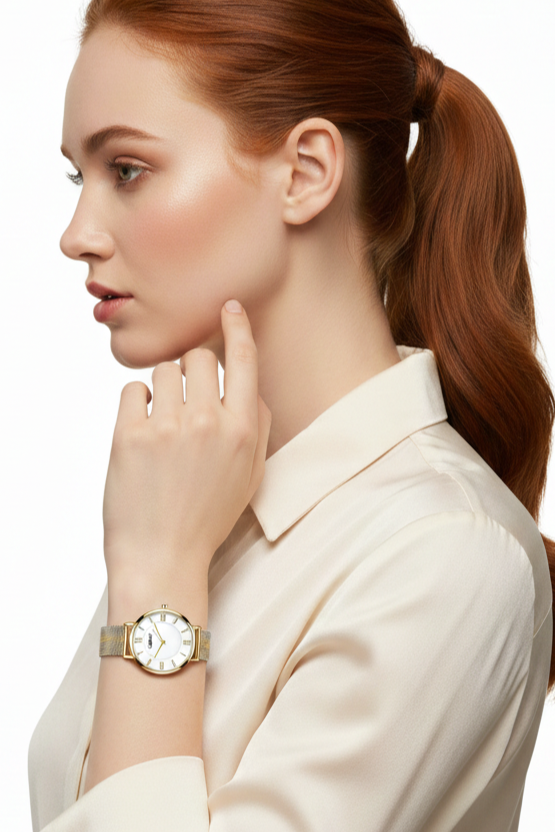 Relógio Feminino Montreval Floratta – Elegância Minimalista