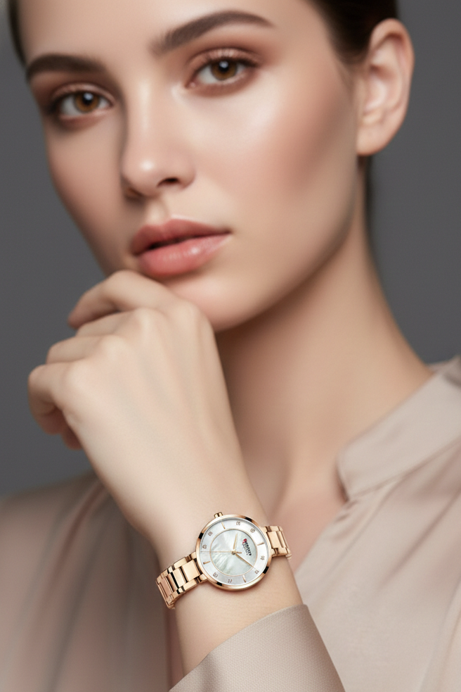 Relógio Feminino Montreval Stellar – Elegância Minimalista