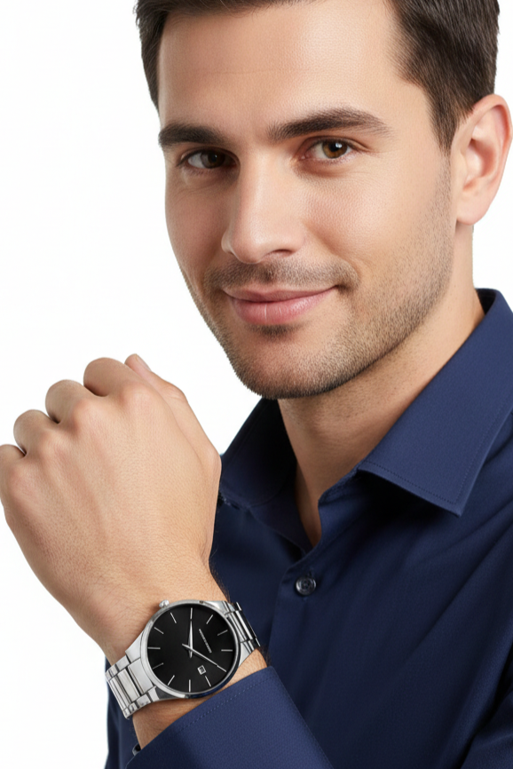 Relógio Masculino Montreval Velocity – Design Atemporal em Aço