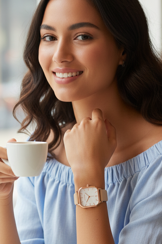 Relógio Feminino Montreval Aurora Lux – Elegância Minimalista