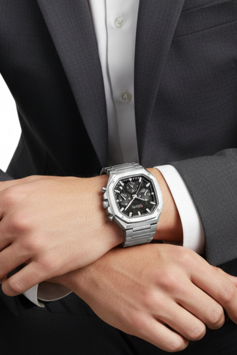 Relógio Masculino Montreval Everest Pro – Design Atemporal em Aço