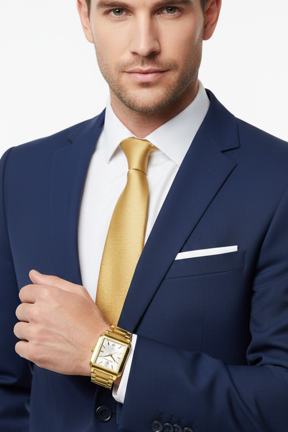 Relógio Masculino Montreval Gold Core – Design Atemporal em Aço