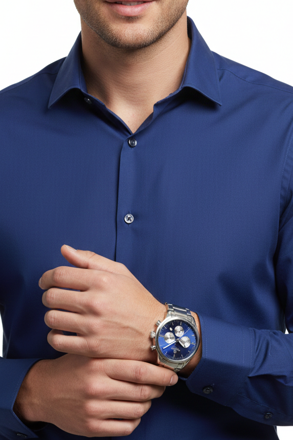 Relógio Masculino Montreval Silver Thunder – Design Atemporal em Aço