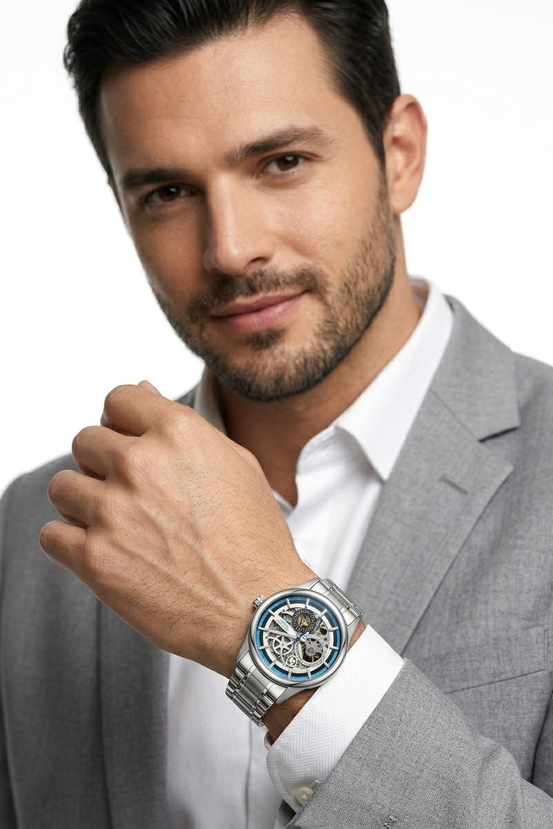 Relógio Masculino Montreval Steel Force – Design Atemporal em Aço