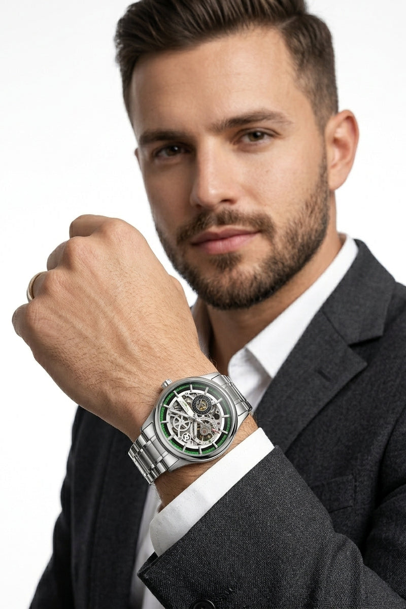 Relógio Masculino Montreval Steel Force – Design Atemporal em Aço