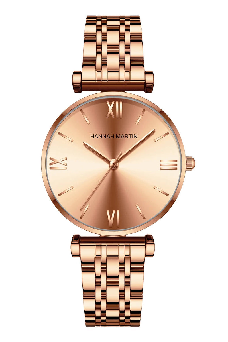 Relógio Feminino Montreval Rosé – Design Atemporal em Aço