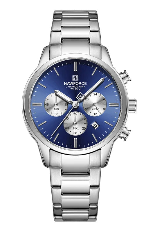 Relógio Masculino Montreval Silver Thunder – Design Atemporal em Aço