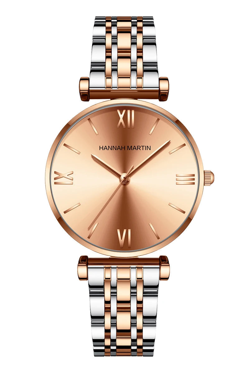 Relógio Feminino Montreval Rosé – Design Atemporal em Aço